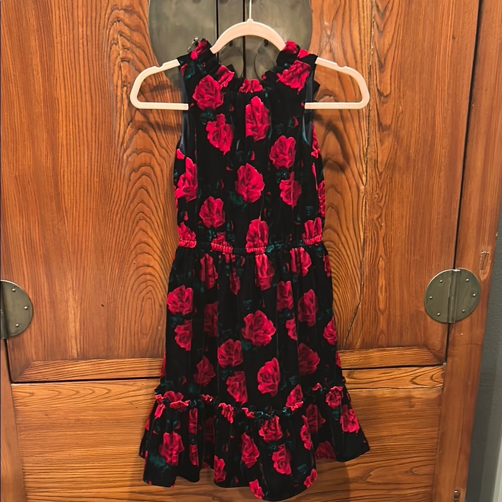 Janie and Jack Black and Red Ruffled Tiered Sundress